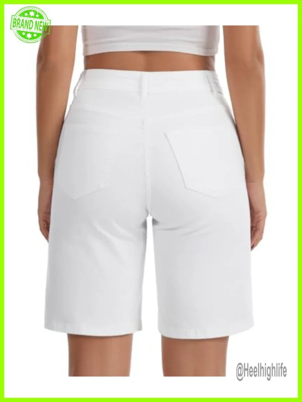 High Waisted Stretchy Denim Shorts for Women Casual Summer Jorts